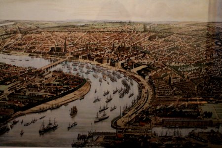 Vue cavalière de Bordeaux