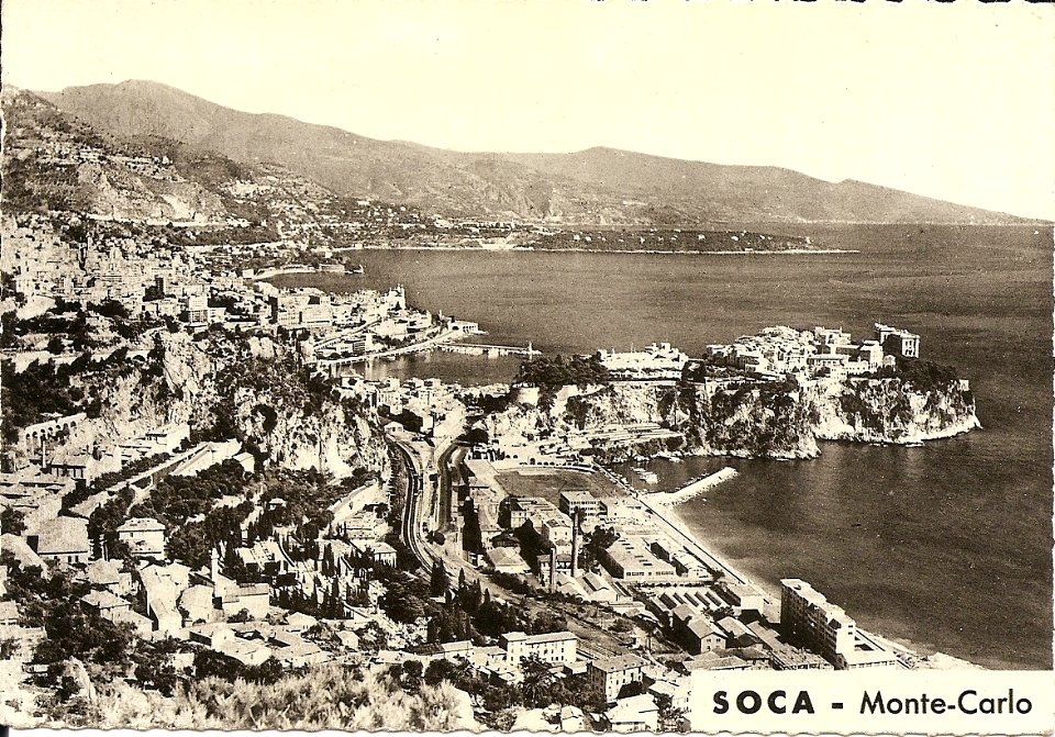 Vue de Monaco vers 1950