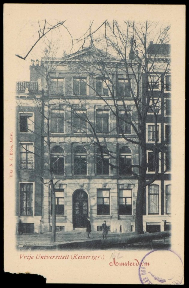 Vrije Universiteit, Keizersgracht 162. Uitgave N.J. Boon, Amsterdam photo