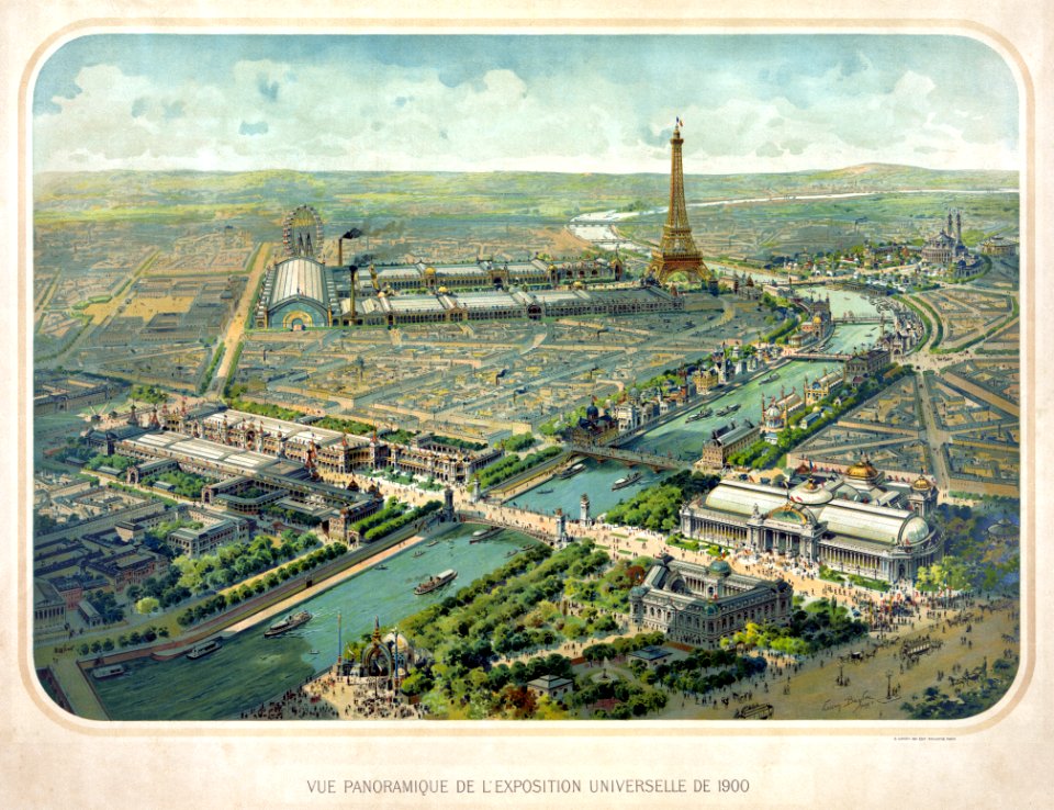 Vue panoramique de l'exposition universelle de 1900 - 2