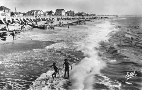 Vue générale de la plage de Capbreton