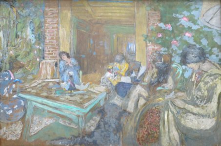 Sewing Party at Loctudy by Édouard Vuillard, 1912