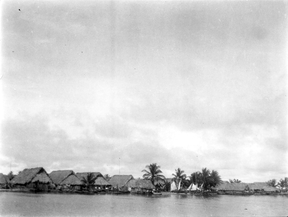 Vy över del av byn. Ustúpu. San Blas. Panama - SMVK - 004442