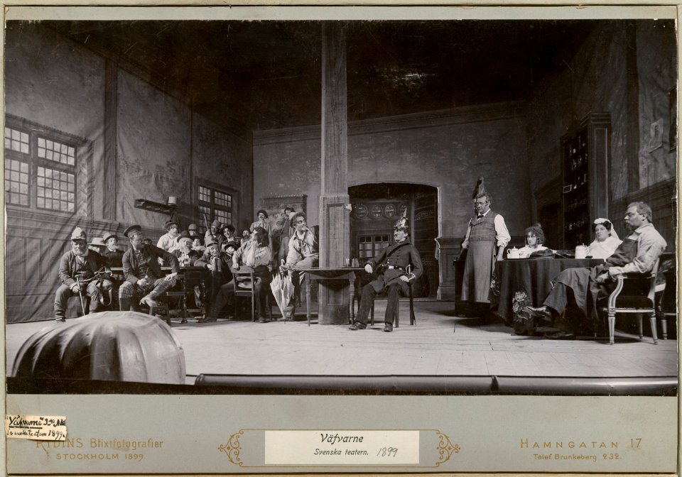 Väfvarne, Svenska teatern 1899. Föreställningsbild - SMV - H15 024