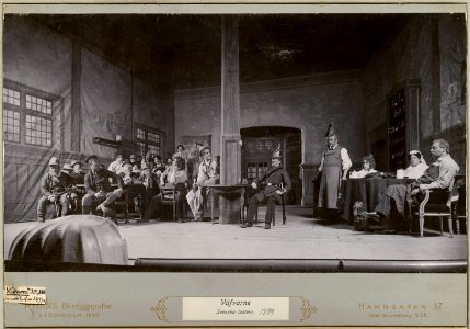 Väfvarne, Svenska teatern 1899. Föreställningsbild - SMV - H15 024