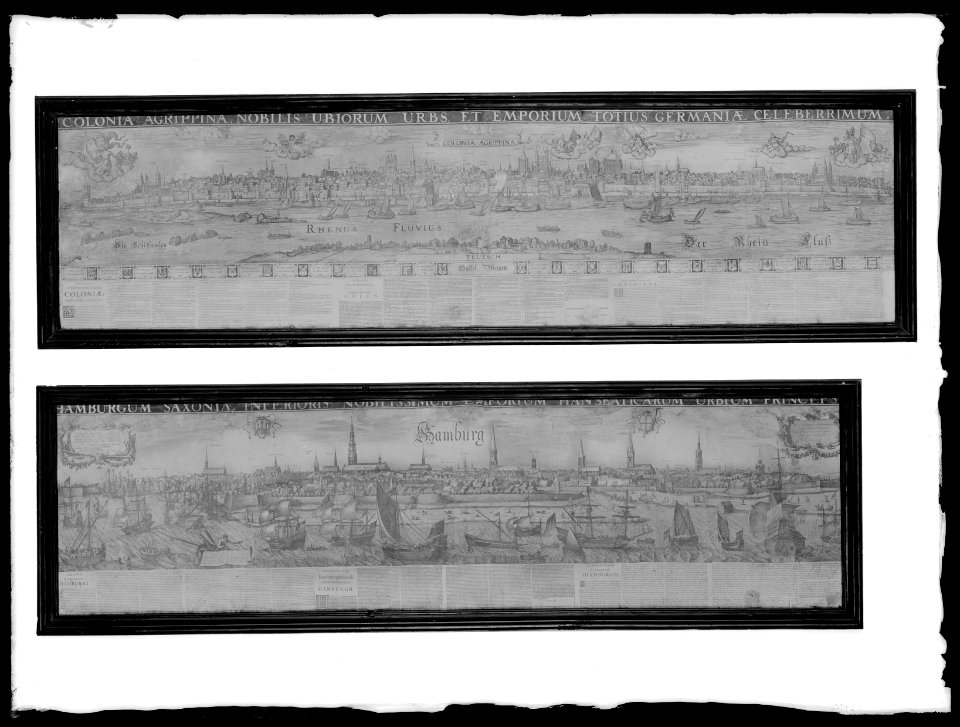 Vy över staden Köln - Skoklosters slott - 8807
