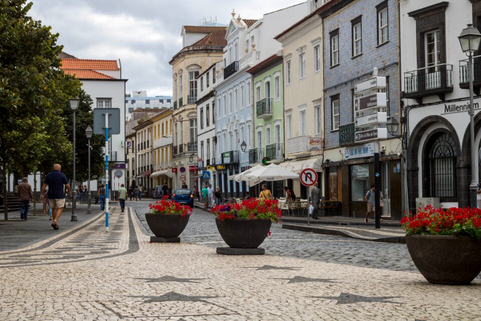 Buildings urban ponta delgada