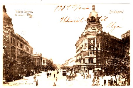 Váczi körút, Budapest - 1890 -es évek vége