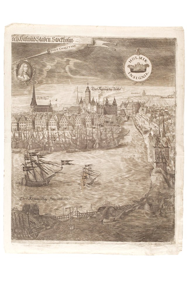 Vy över Stockholm (höger sida) - Skoklosters slott - 91445