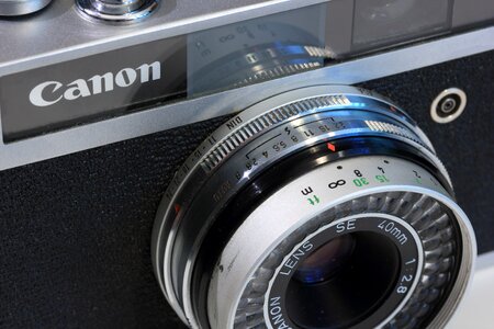 Film camera lens photo
