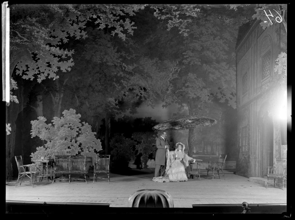 Väderflöjeln, Svenska teatern 1905. Föreställningsbild - SMV - SvT063