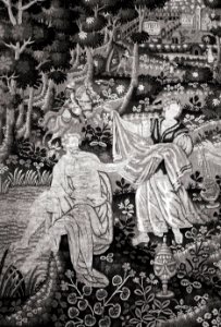 Vävda tapeten av Odysseus och Nausikaa - Hallwylska museet - 89380