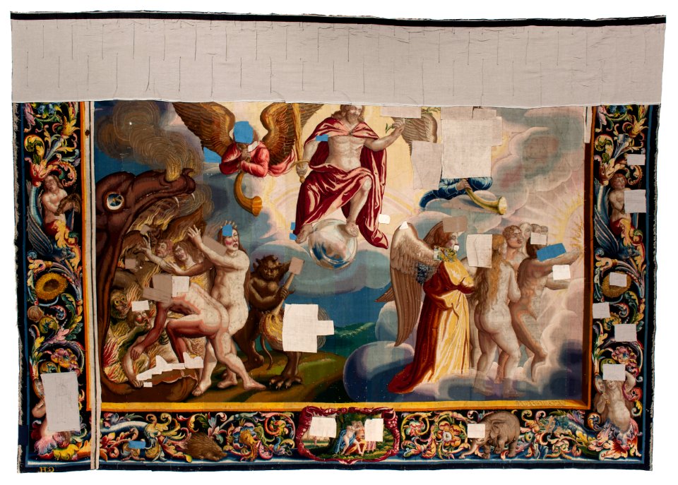 Vävd tapet från 1634-1647 föreställande yttersta domen - Skoklosters slott - 97353