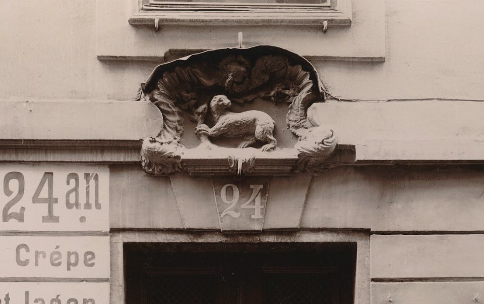Västerlånggatan 24A, mars 1903 (detalj)