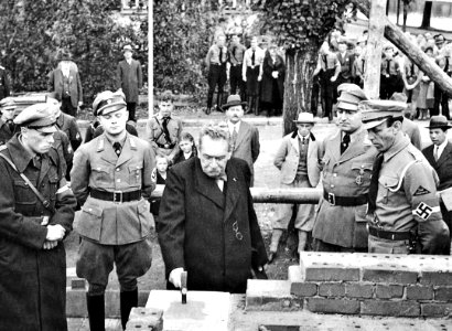 W Kleinfeldt - Einmauern des Grundsteins des „Hauses der Jugend“ 20.10.1935 (TJiG11)