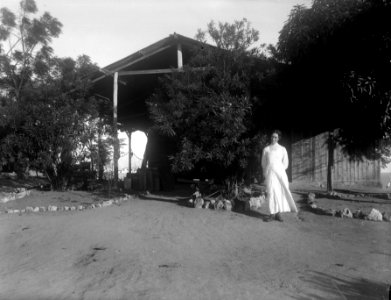 Vårt hus på Anorombato. (Bilden i boken.). Mahajunga, Majunga. Madagaskar - SMVK - 021958
