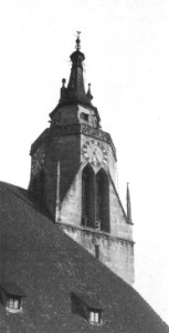 W Paret - Turm der Stiftskirche vor der Renovierung 1932 (TSiW128A)