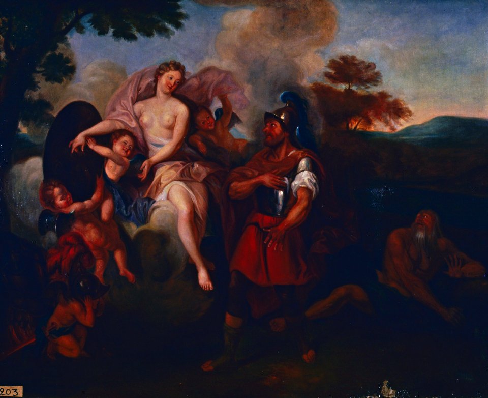 Vénus donnant ses armes à Énée - anonyme - musée d'art et d'histoire de Saint-Brieuc, DOC 203b