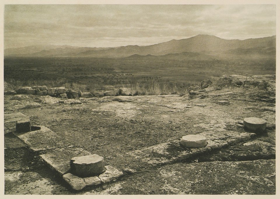 Véranda du Palais de Phaestos d'où l'on dominait la plaine de la Messara - Baud-bovy Daniel Boissonnas Frédéric - 1919