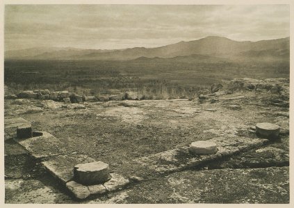 Véranda du Palais de Phaestos d'où l'on dominait la plaine de la Messara - Baud-bovy Daniel Boissonnas Frédéric - 1919