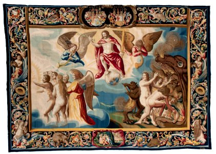Vävd tapet från 1634-1647 föreställande yttersta domen - Skoklosters slott - 97352