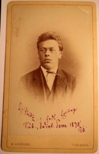 W Hornung - S. Fritz (Student mit Zwicker) WS 1875-76