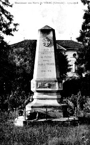 Vérac - Monument aux morts