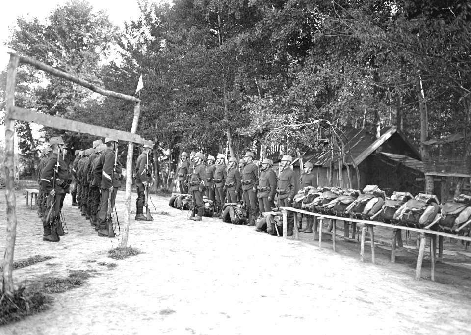 Wachtablösung eines Postens an der elsässischen Grenze - CH-BAR - 3239005