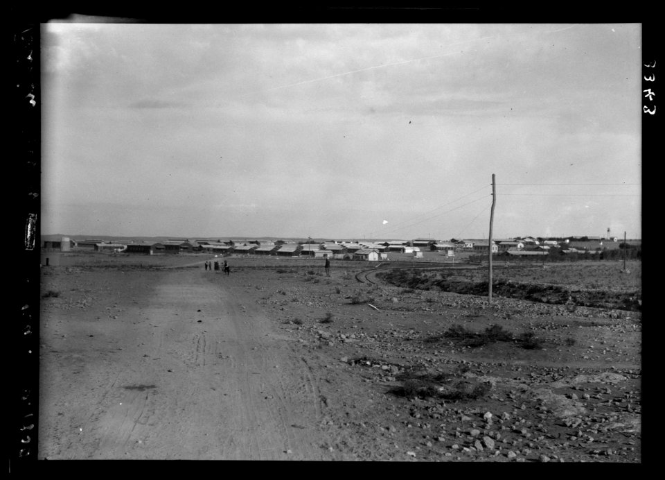 Wady Sha'ib Es-Salt, Amman, etc. British frontier post at Zerka LOC matpc.15301