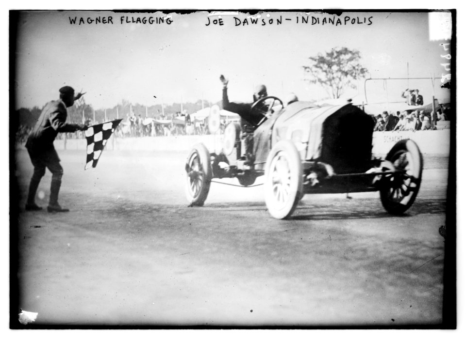Wagner Flagging Joe Dawson - Indianapolis LCCN2014691366