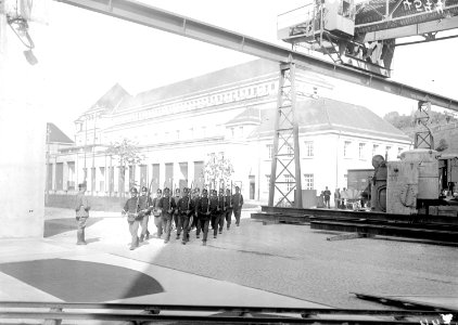 Wachtmannschaft auf dem Areal des Kraftwerks Laufenburg - CH-BAR - 3240545