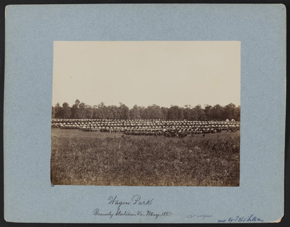 Wagon park, Brandy Station, Va., May 1864 LCCN2013646783