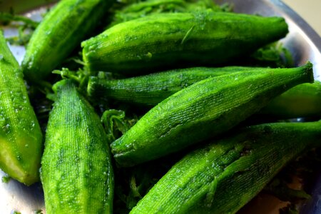 Peeled balsam-pear momordica charantia