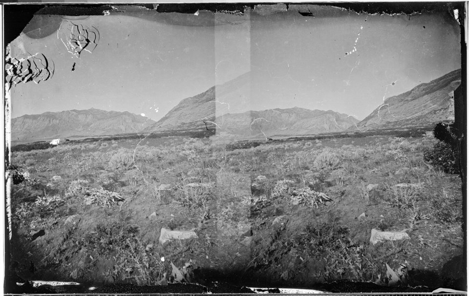 Wahsatch Mountains near Ogden, Utah (^) - NARA - 519548