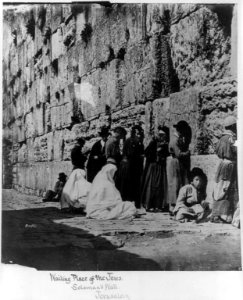 Wailing place of the Jews, Soloman's Wall, Jerusalem LCCN2005694944