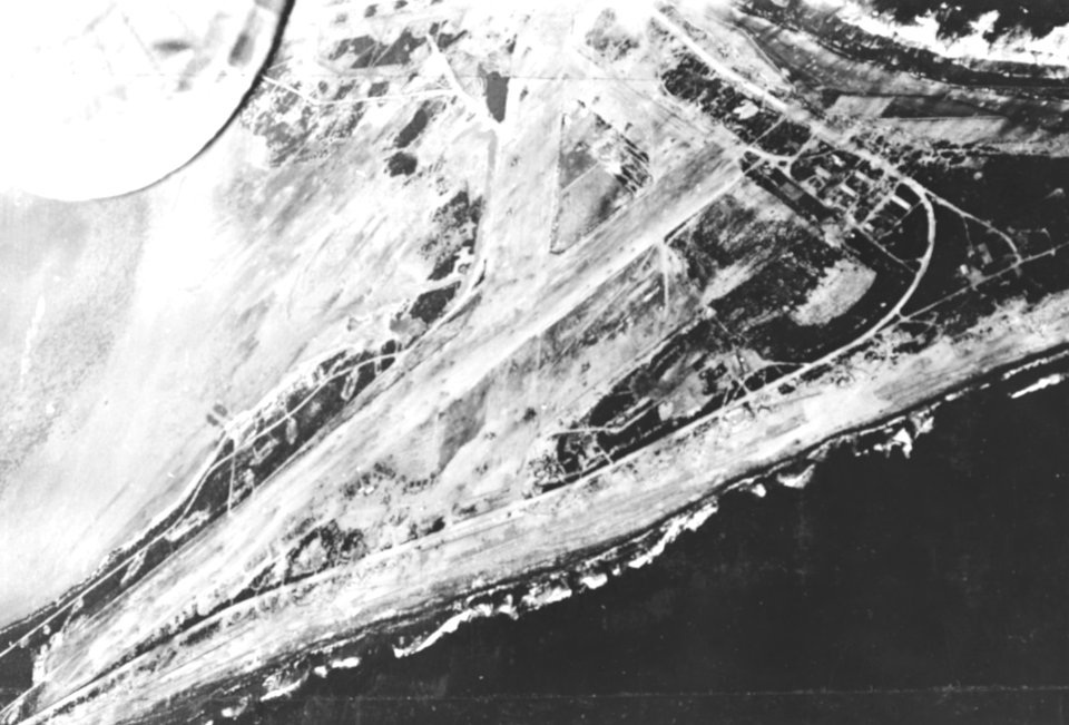 Wake Island airfield in October 1943