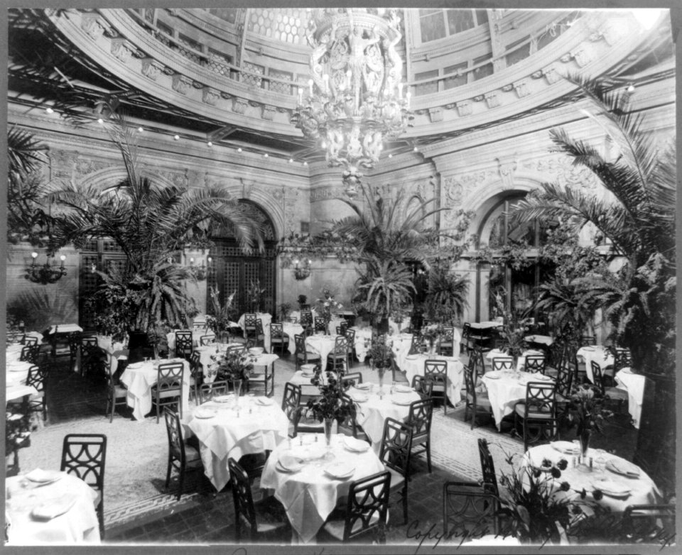 Waldorf-Astoria Hotel, New York - interiors- Palm garden (dining room) LCCN2007682416