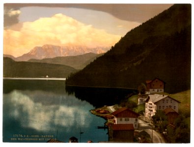 Walchensee with Urfeld, Upper Bavaria, Germany-LCCN2002696304