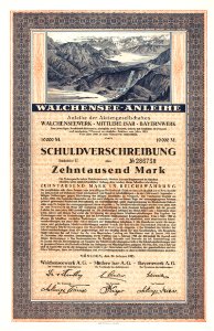 Walchensee-Anleihe 1923