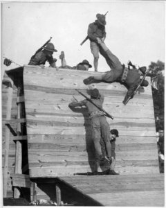 Wall scaling at Camp Wadsworth, South Carolina - NARA - 533639
