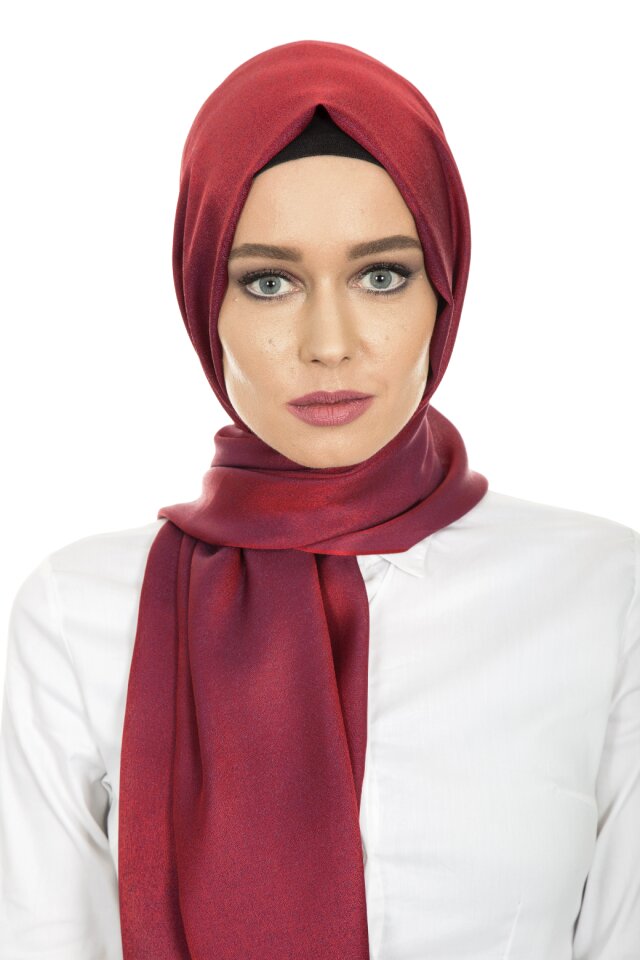 Scarf woman long hair