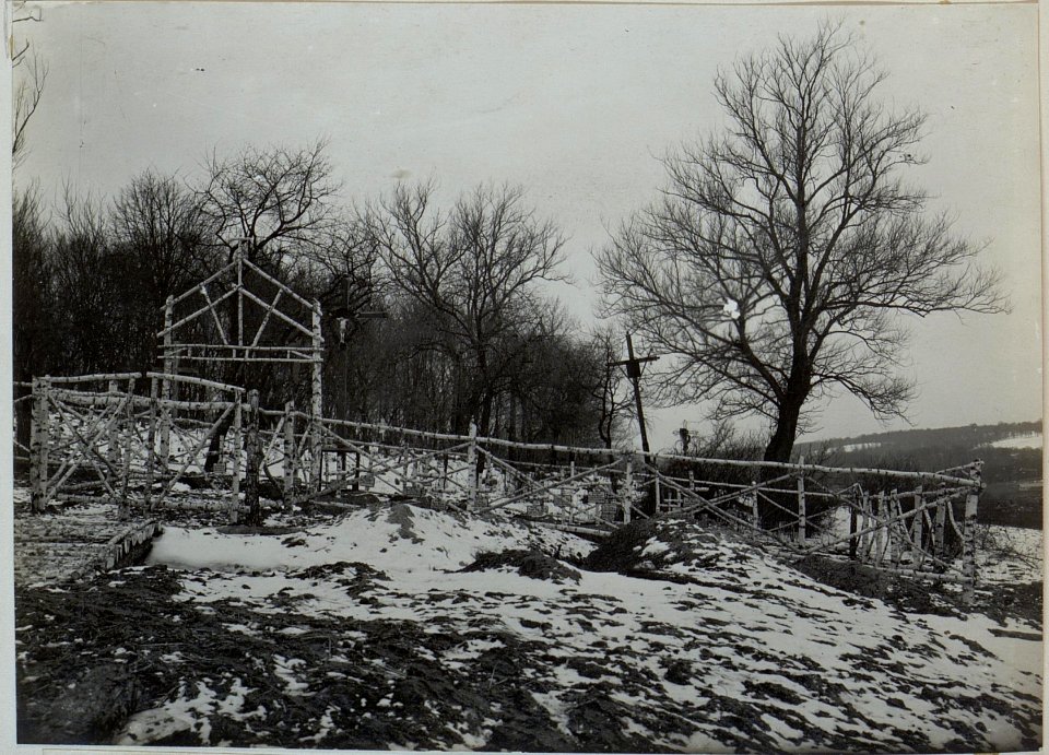 Waldfriedhof gefallener österr.ung.und russischer Soldaten Helden, errichtet von der D.L.A. 25. (BildID 15442881)
