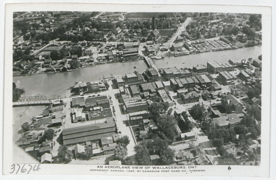 Wallaceburg Ontario from an Aeroplane (HS85-10-37674) original