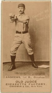 Wally Andrews, Omaha Team, baseball card portrait LCCN2008675090