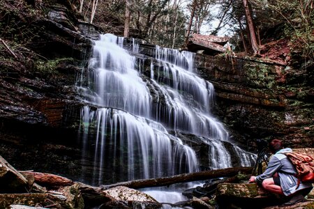 Stream water waterfalls photo