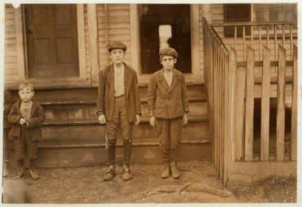 Wallace Pollard-In Mill for several years. Smaller one-Otis Pollard-2 years in King Mfg. Co., Augusta, Ga. Sat. Jan. 16, 1909. LOC nclc.01601