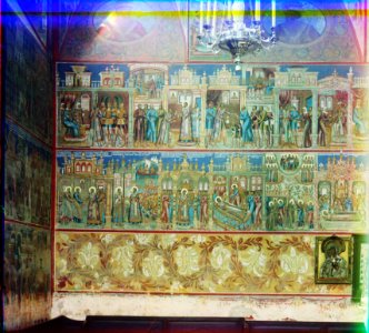 Wallpainting over Church of St. John Chrysostom (Prokudin-Gorsky) 02