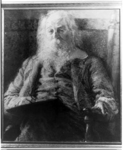 Walt Whitman, 1819-1892, half-length portrait, seated, facing left LCCN2005688157