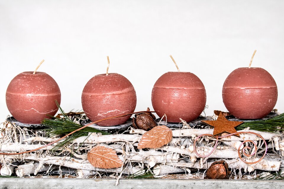 Candles decoration festive decorations