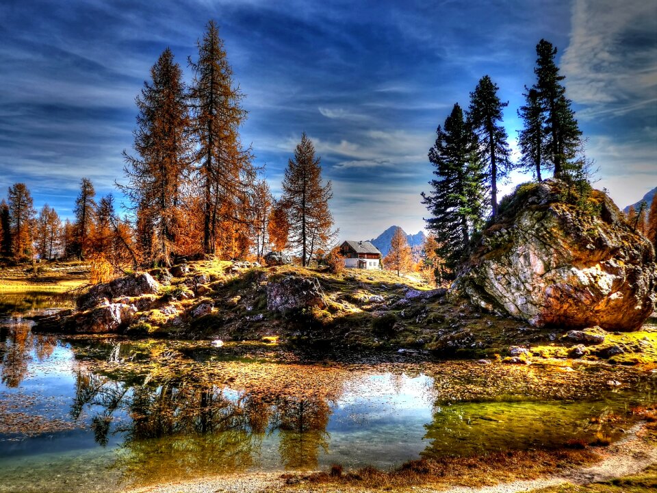 Alpine alpine panorama view